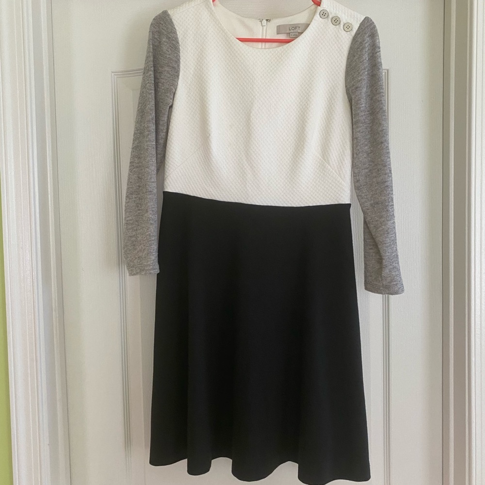 Loft Color Block Dress - Picture 3 of 5